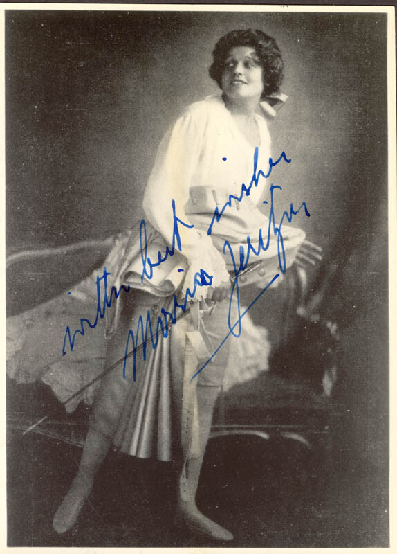 MARIA JERITZA - PHOTOGRAPH SIGNED