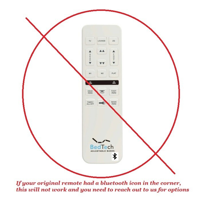 Bed Tech BT4000 Remote for Adjustable Bed (New Black Mlily Version)