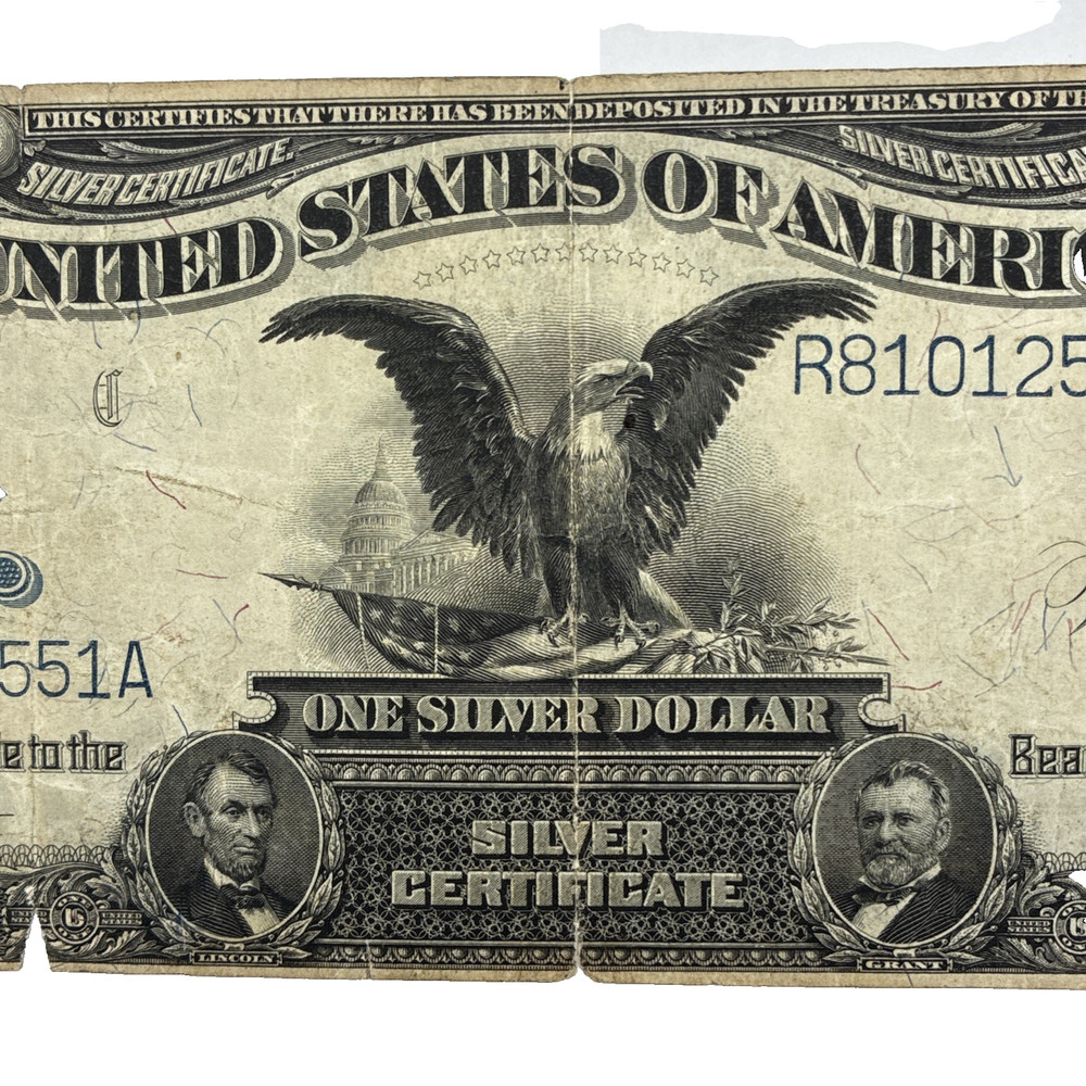 1899 $1 One Dollar Black Eagle Silver Certificate Note