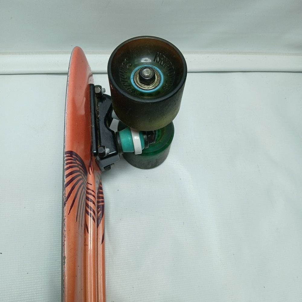 Kryptonics Torpedo skate board 22" X 6" Palm Tree / Sunset Skateboard EUC!!