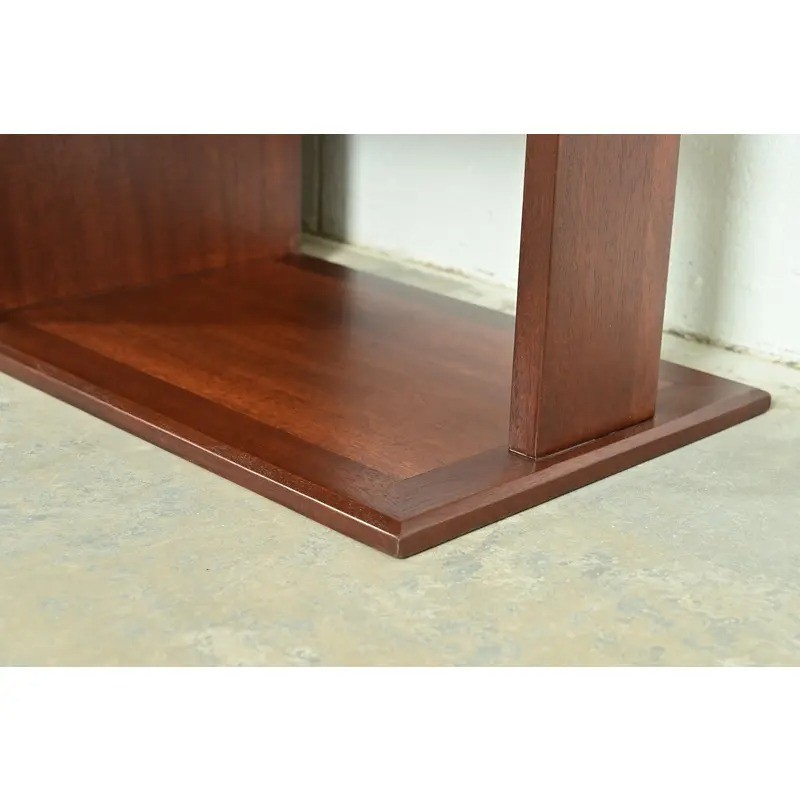 Frank Lloyd Wright Taliesin Mahogany Bookcase or Room Divider, Newly Refinished