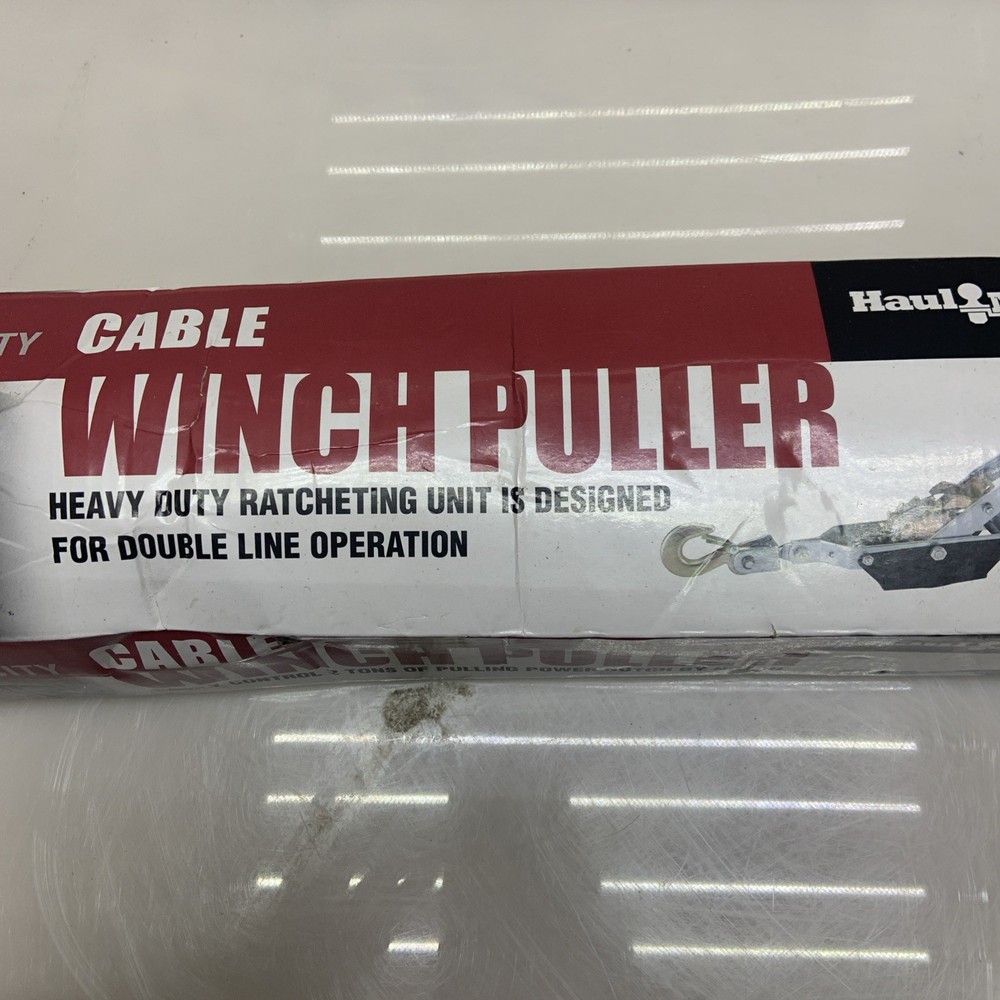 HaulMaster Cable Winch Puller Easily Control 2 Ton Of Pulling Power Notchbynotch