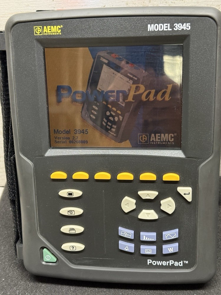 AEMC 3945-B POWERPAD 3-PHASE POWER QUALITY ANALYZER NICE