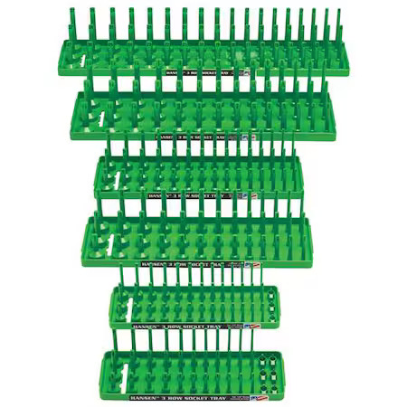 Hansen Global 92014 Socket Tray, Green, Plastic, 4 1/4 In