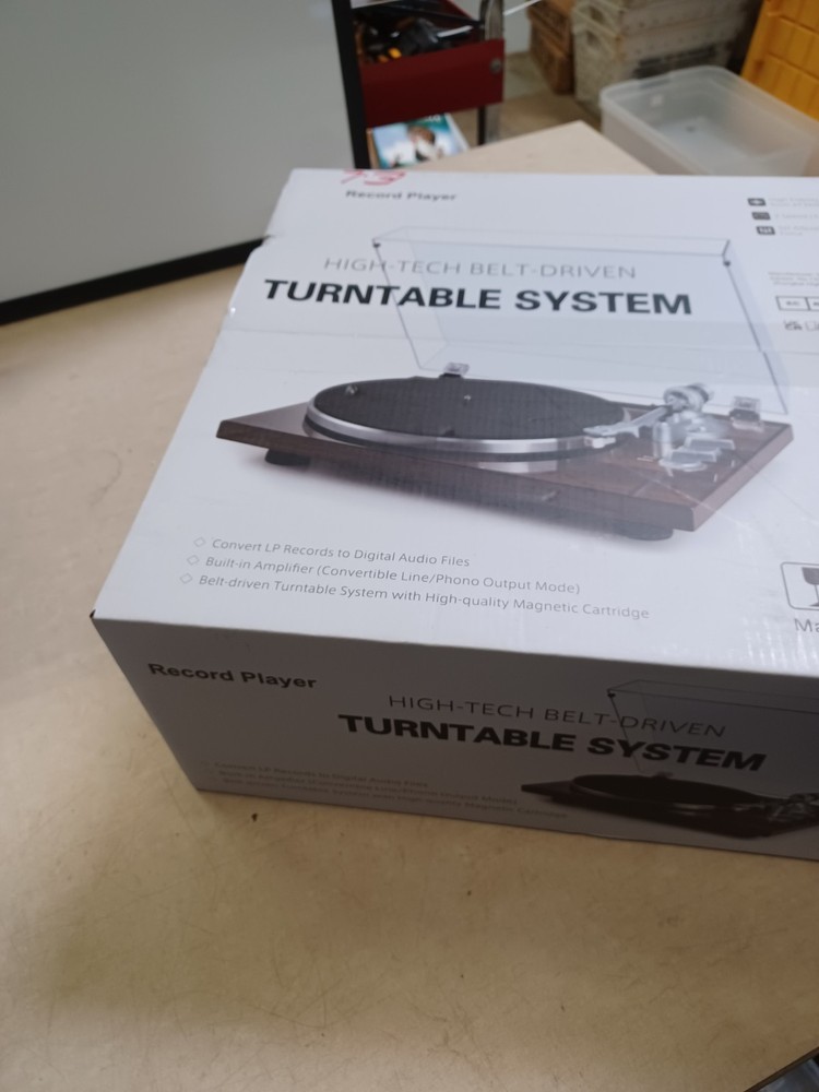 Turn-Table Record Player HQ-KZ006 High-Tech Belt-Driven System