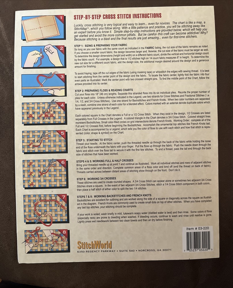 StitchWorld "Butterfly Watcher" Pattern Sophisticates Collection. Cat Kitten
