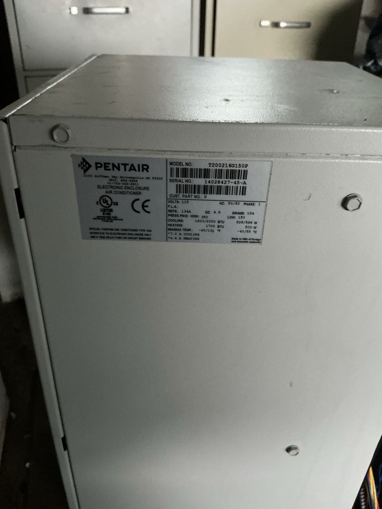 Pentair/hoffman air conditioning T200216G150P 115v Tested Working
