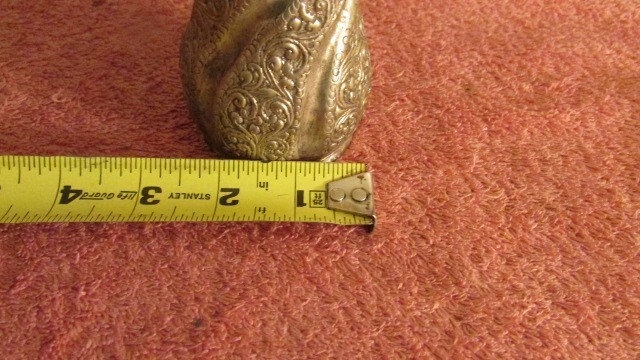 Vintage Metal Decorative Vase bx bb