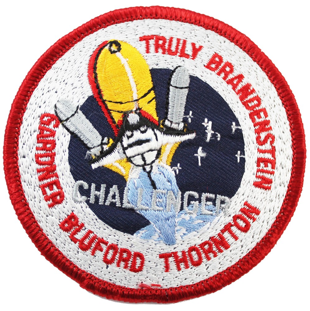 STS-8 NASA Challenger Shuttle Mission Flight Crew Space Patch