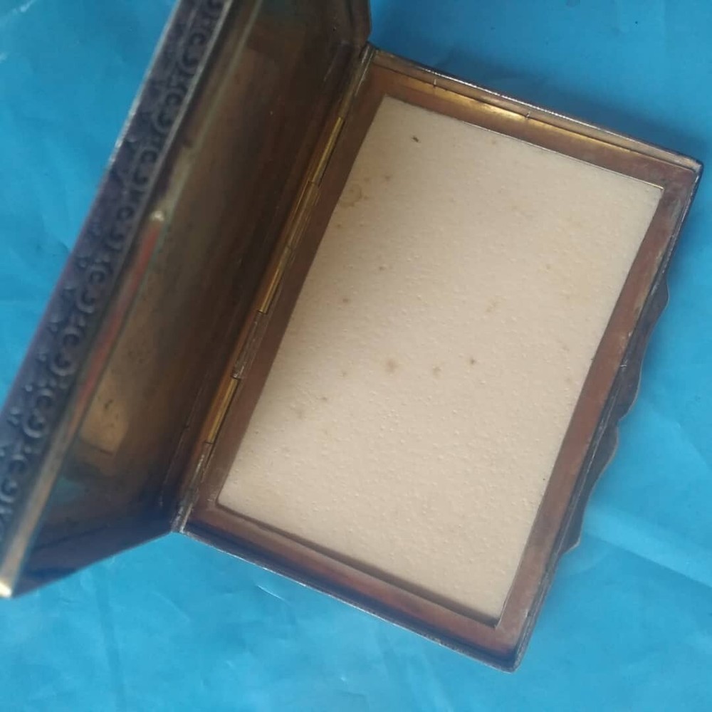 Antique Enameled Silver Box
