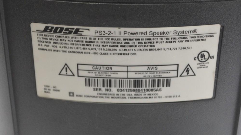 Bose PS3-2-1 II Powered Speaker System Subwoofer Only Tested Working