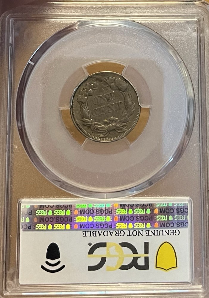 1858/(7) PCGS XF Detail Weak Flying Eagle Cent