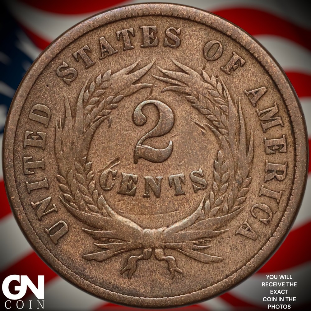 1865 2 Cent Piece B2332