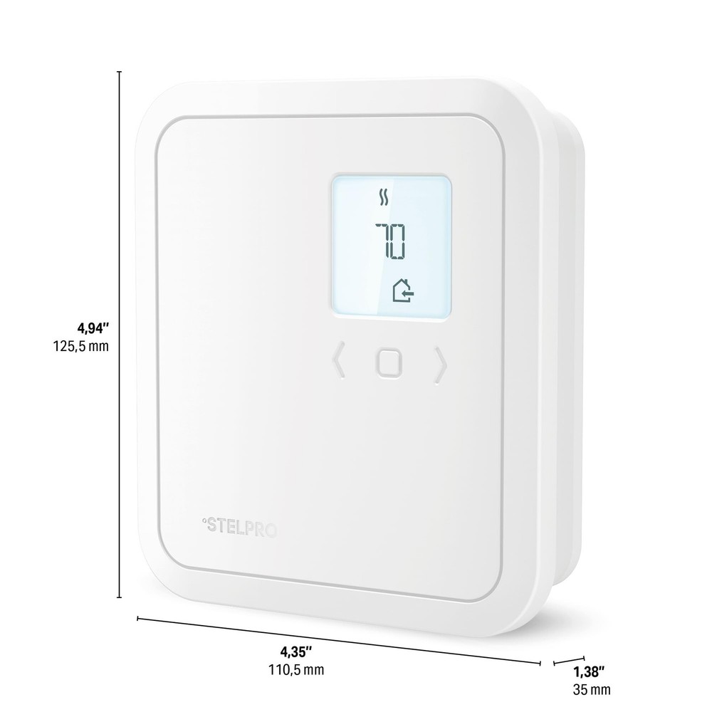 Stelpro Programmable Electronic Thermostat for Baseboards and Convectors, Acc...