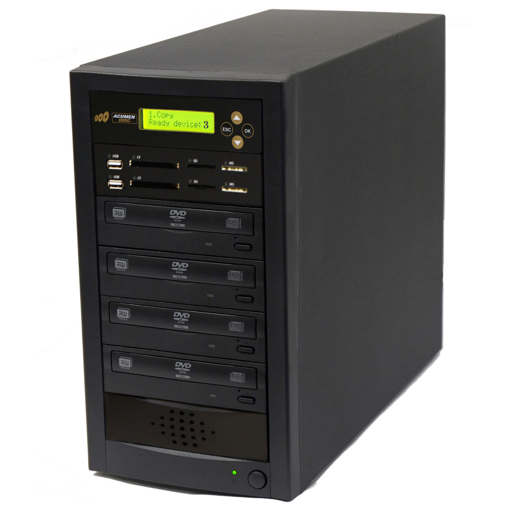 ACUMEN Media Mirror PLUS 1 to 3 Duplicator - Flash (SD CF MS MMC USB) / DVD