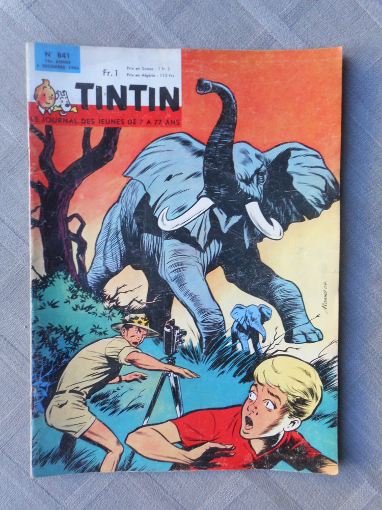Hebdo Tintin 1St Series No. 841 Correct Condition Without More