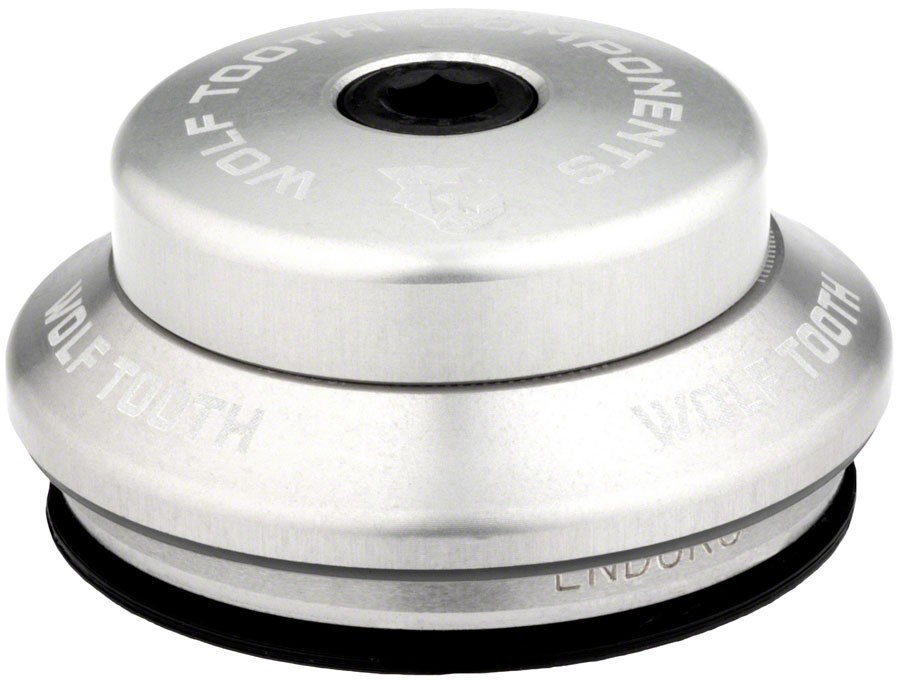 Wolf Tooth Performance Headset - IS41/28.6 Upper, 7mm Stack, Raw Silver