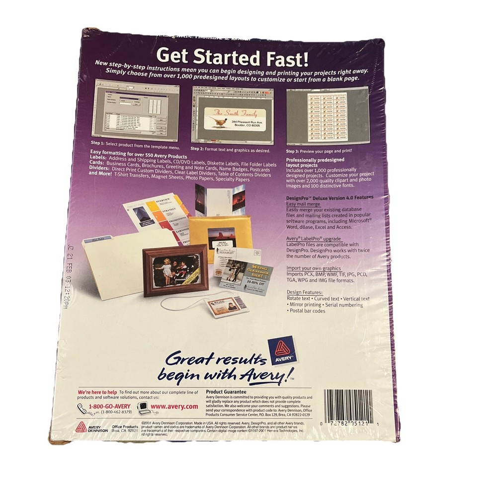 Avery Software Design Pro 2000 CD-ROM Very good cond CD ROM