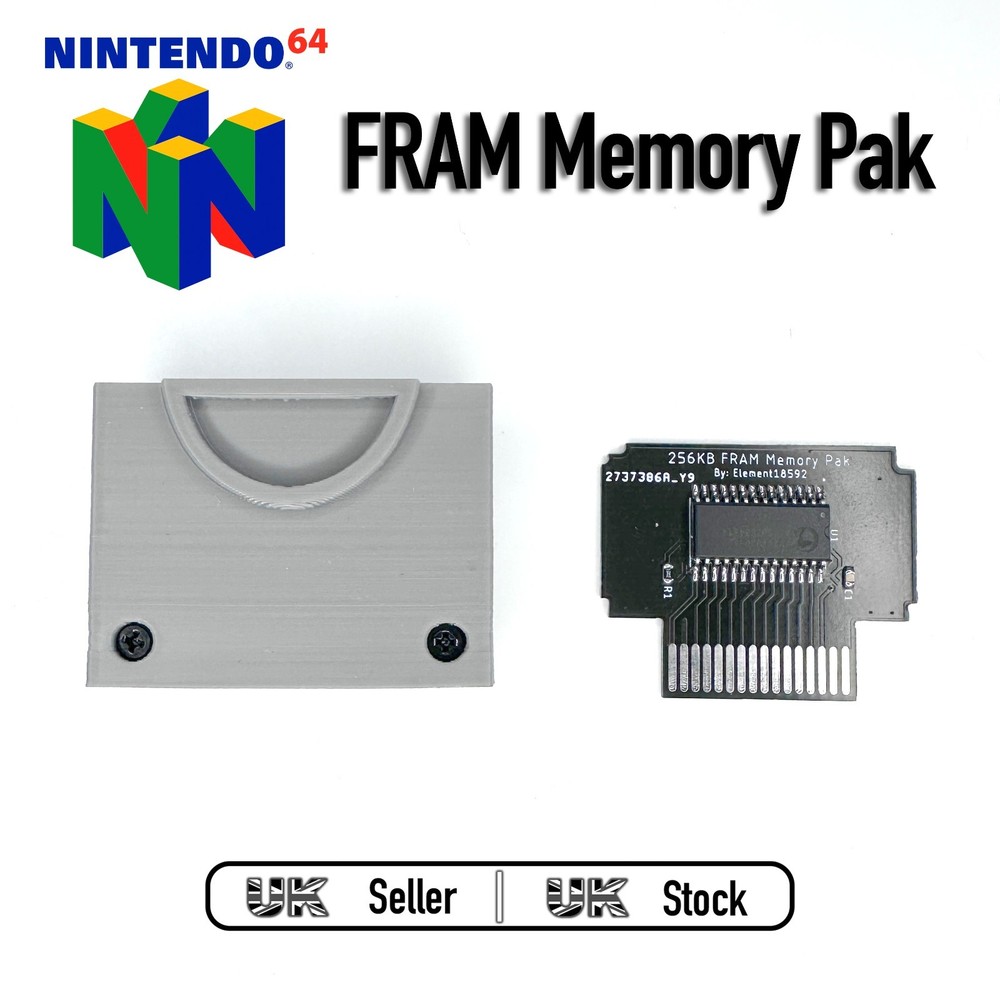 Nintendo N64 FRAM Mod Memory Pak FM28V020-SG