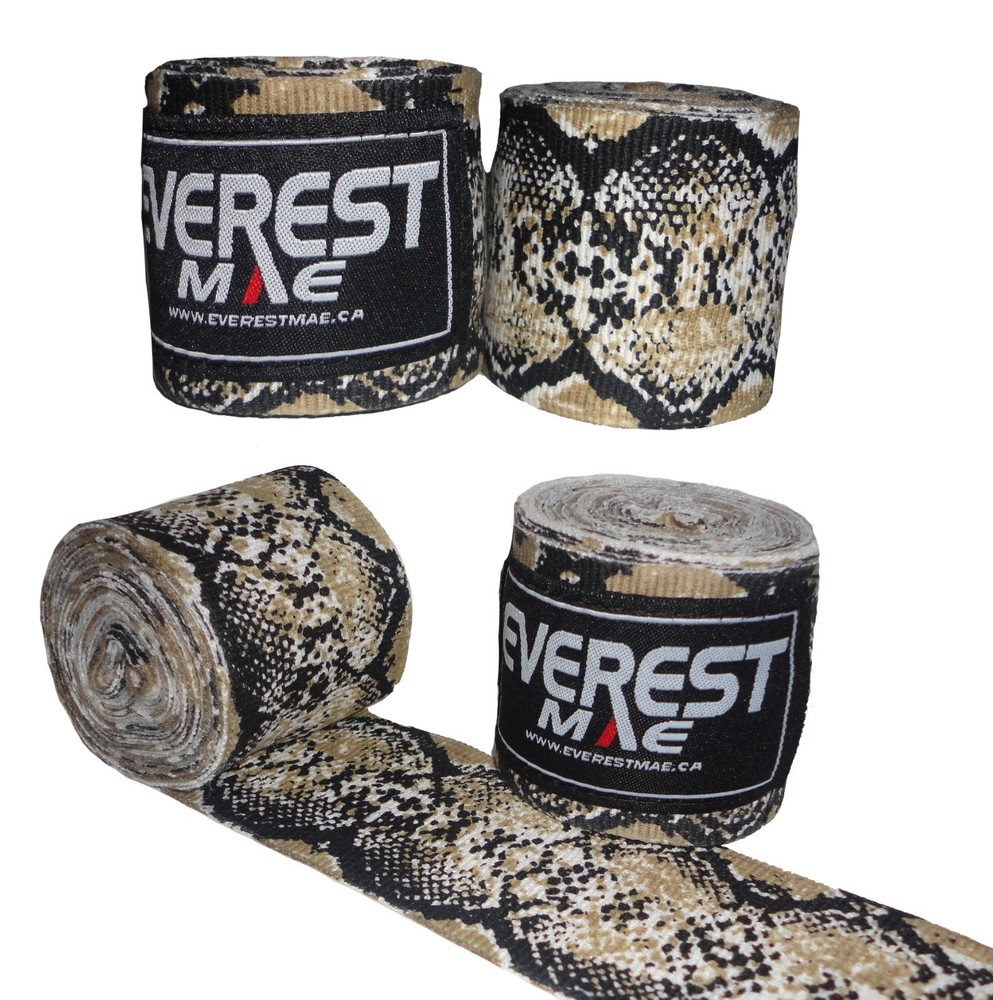 Everest MAE 180" Hand Wraps Boxing Python Semi Elastic Hook & Loop Closure