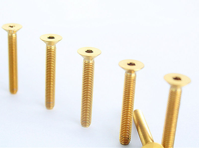 6pcs M5x35mm Titanium Countersunk Flat Head Screws Bolts