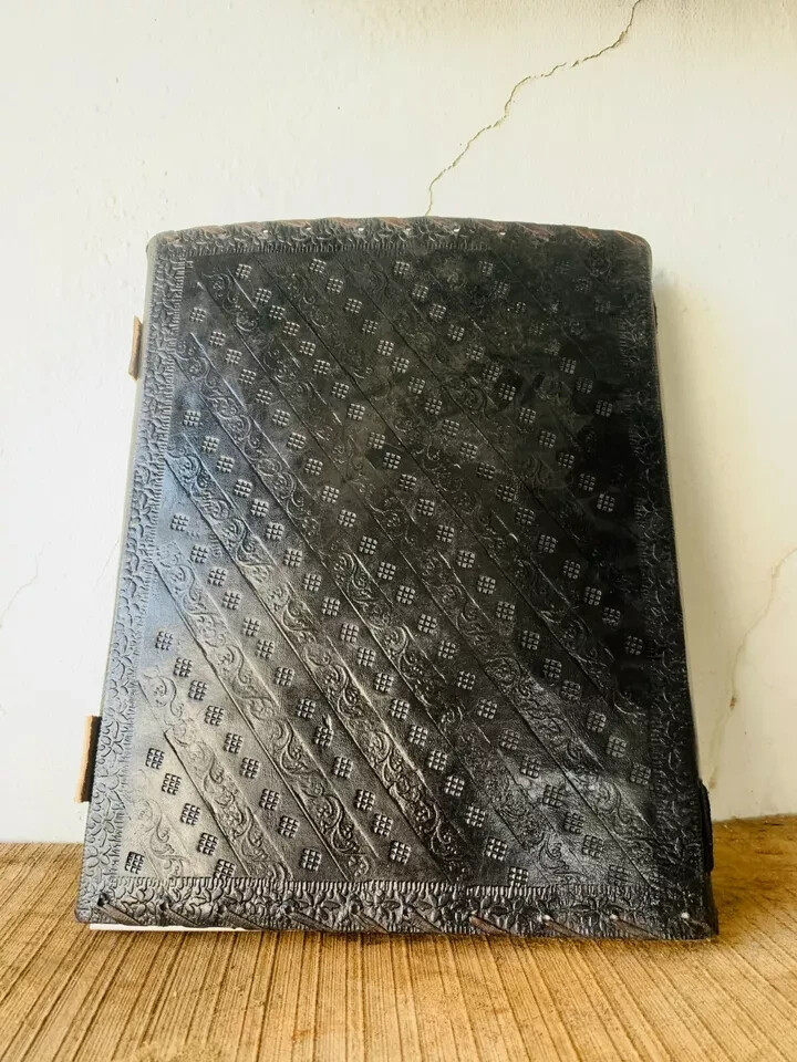 13" Large Seven Stone Brown Journal Classic leather Journal