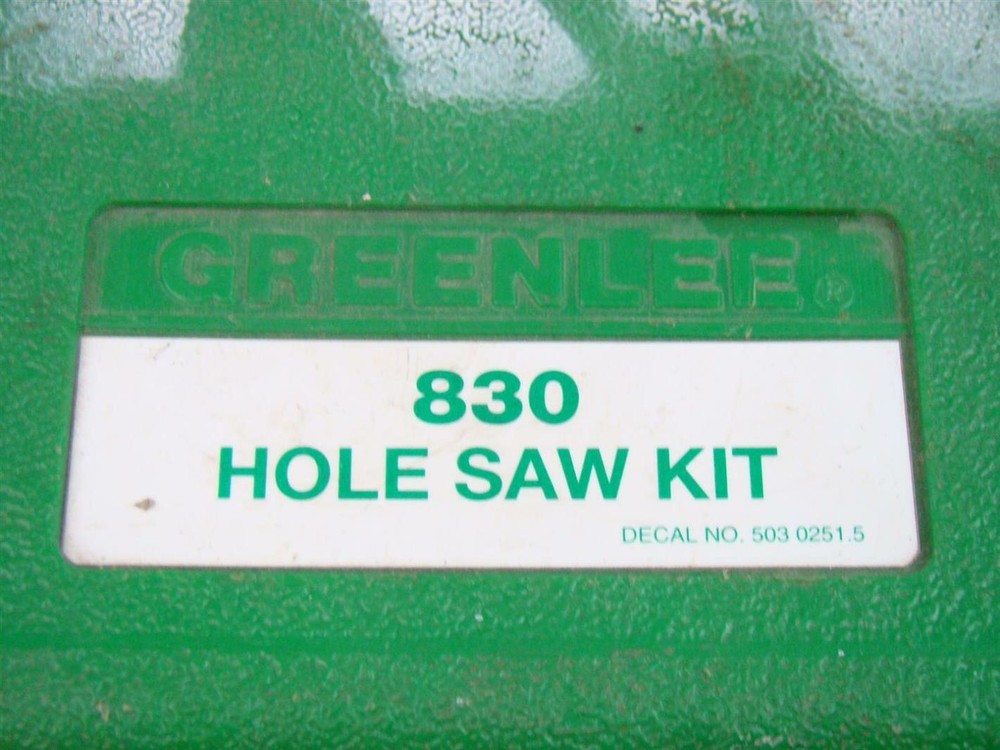 GreenLee Variable Pitch Hole Saw Kit , 830