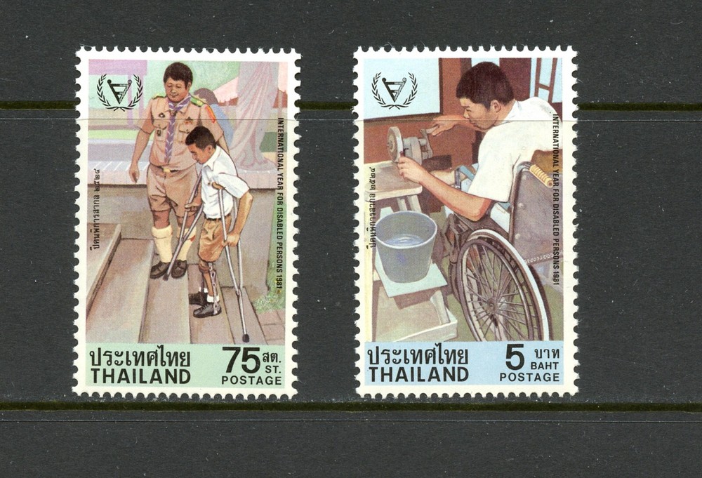 O722   Thailand  1981   disabilities , scouting   2v.   MNH