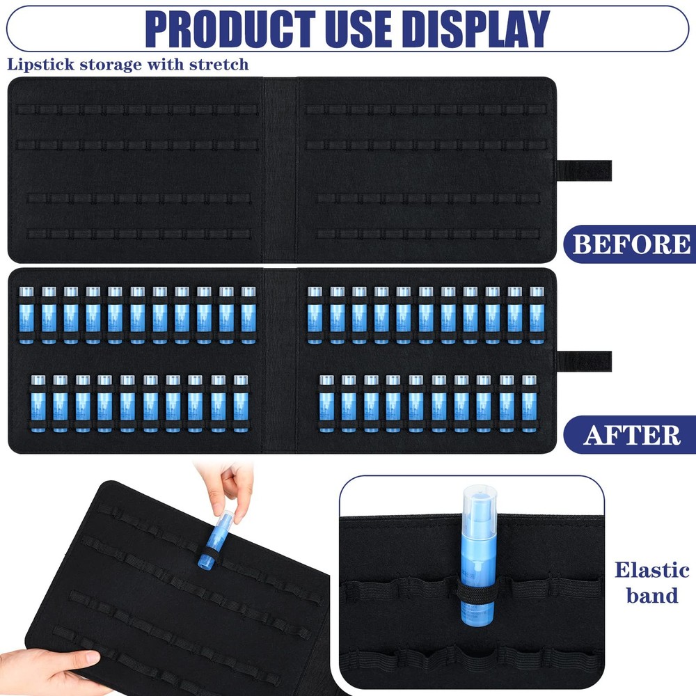 2 Pack Homeopathy Organizer Box Foldable Case Homeopathy Kit Storage Pouch Or...