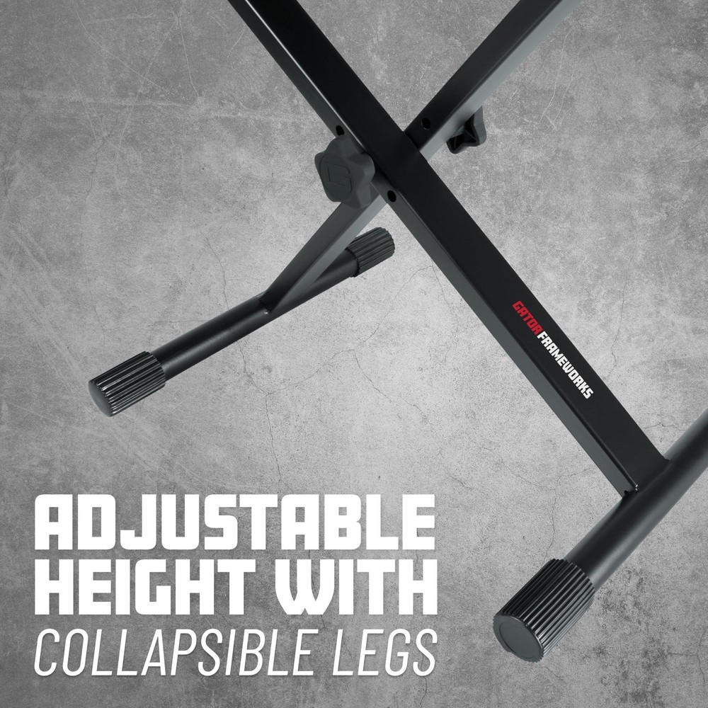 Frameworks Adjustable X-Frame Style Keyboard Bench, (GFW-Key-BNCH-1)