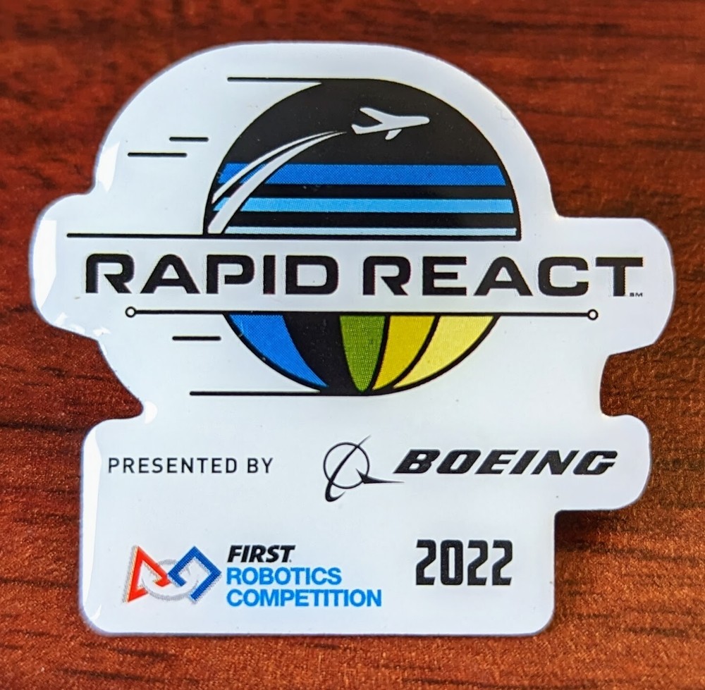 FIRST Robotics Competition (FRC) Game Pin - 2022 Rapid React
