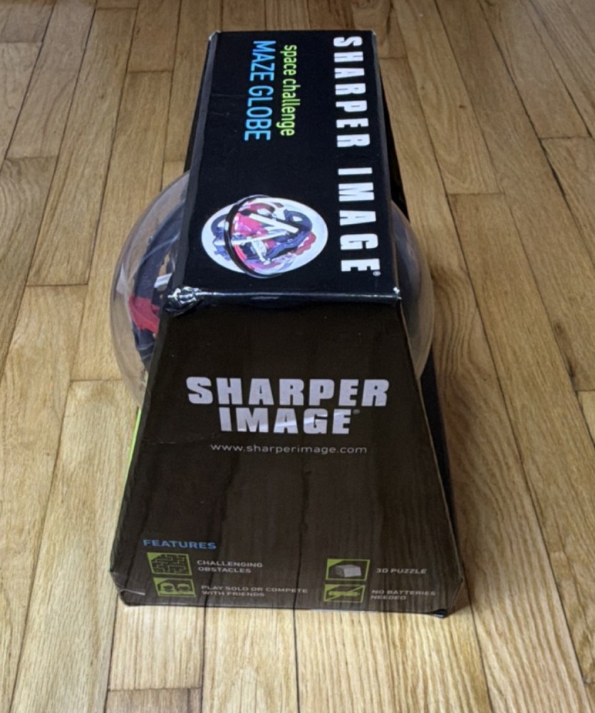 Sharper Image Space Challenge Maze Globe 3D Puzzle 100 Obstacles Multicolor