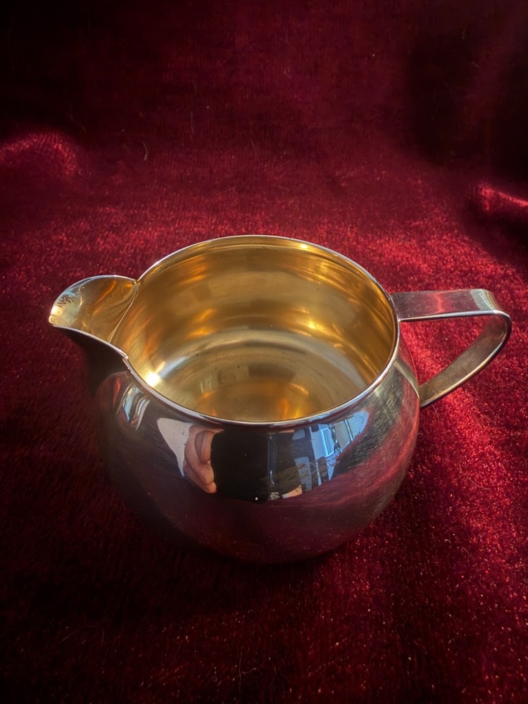 Lunt Sterling Silver Art Deco Creamer & Sugar