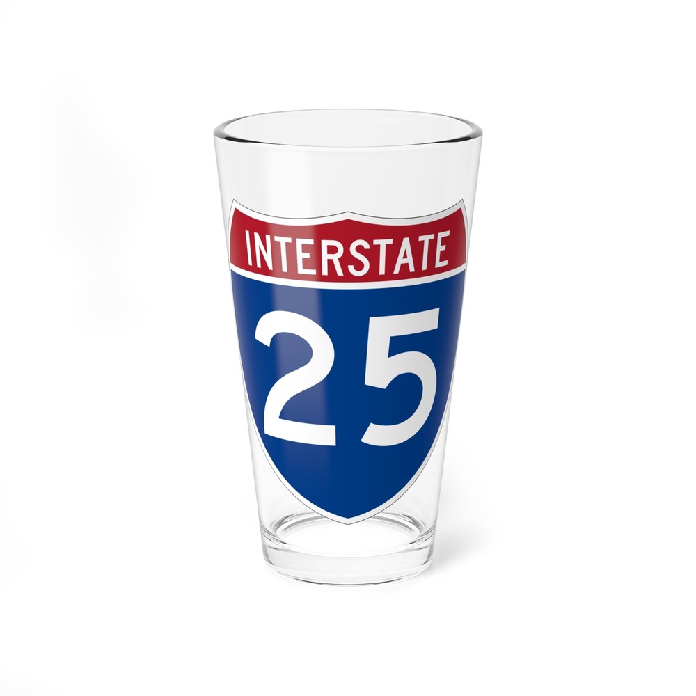 Interstate 25 (U.S. Highways) Pint Glass 16oz