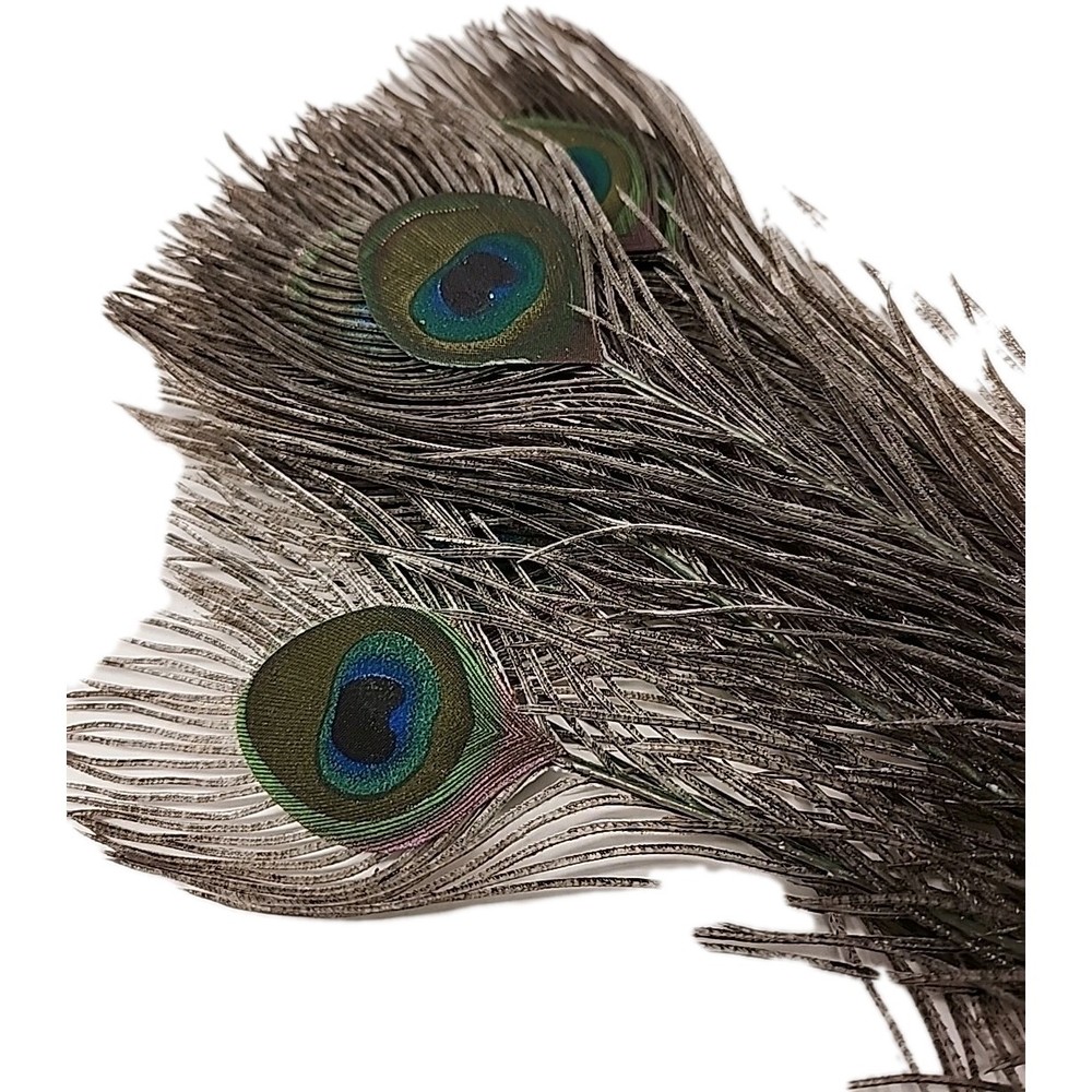 Artificial Peacock Feathers 21" (15 Pieces)