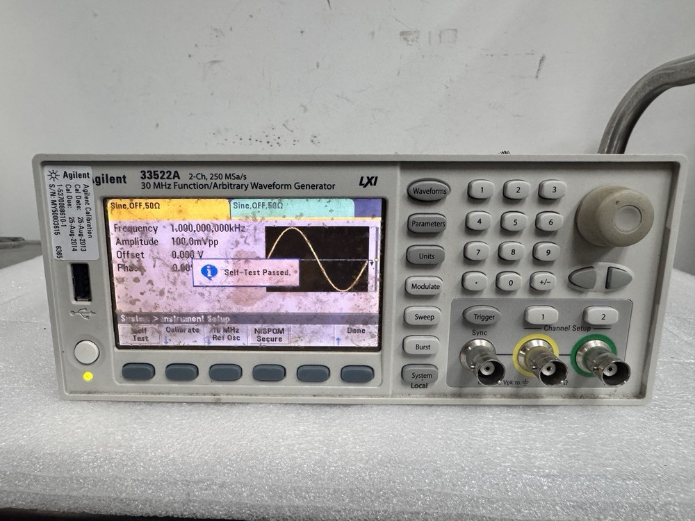 Agilent 33522A Function Generator /Arbitrary Waveform Generator, 30MHz,2CH