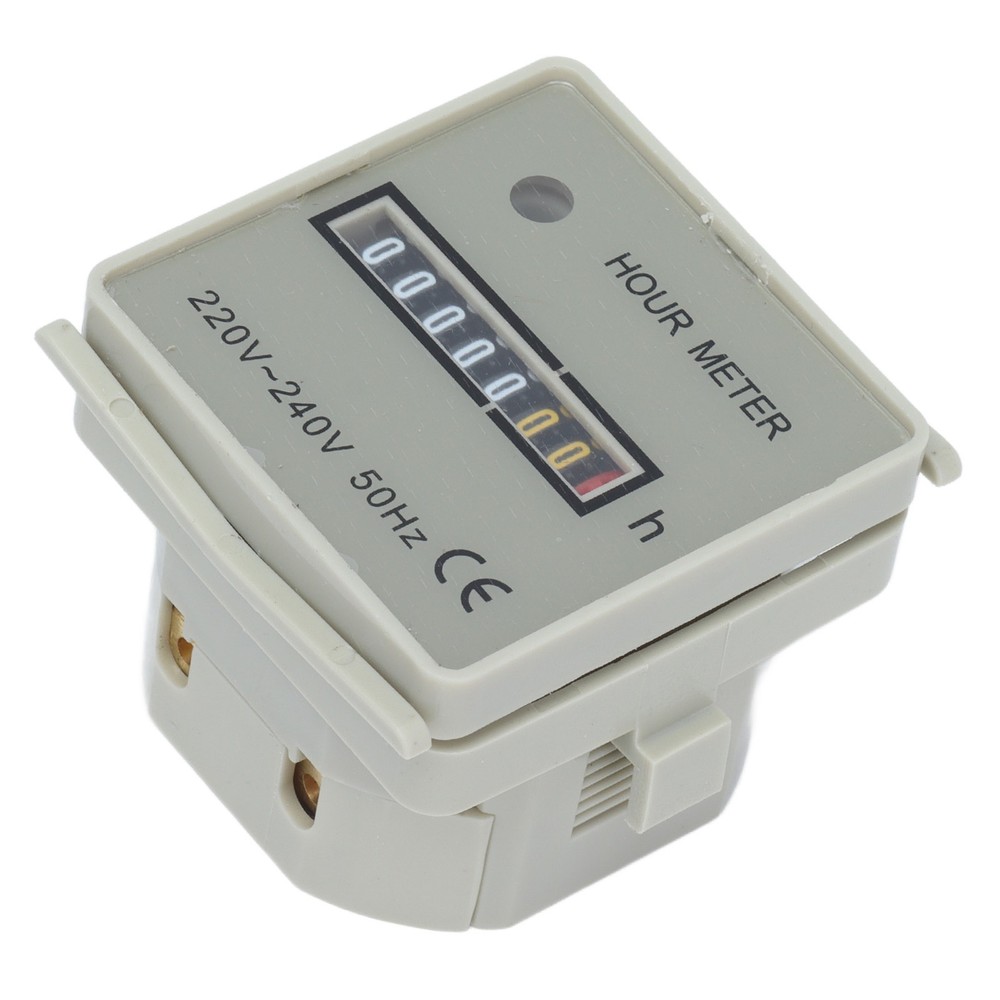 0.3W Hour Meter Mechanical Hour Counter Industrial Timer With Indicator HM‑