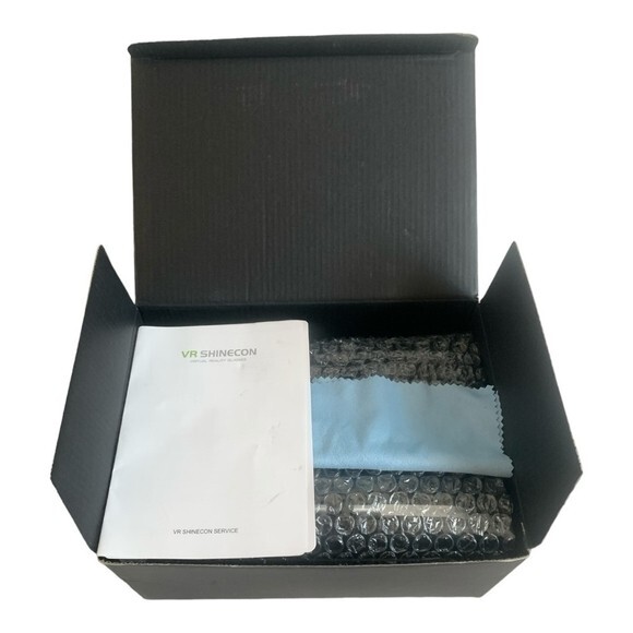 VR SHINECON Wireless Virtual Reality Headset Android Compatible Adjustable Black