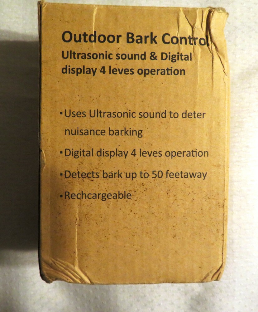 Outdoor Bark Control