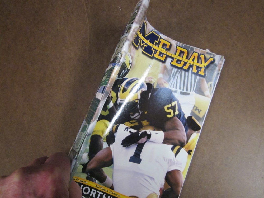 Michigan vs Northwestern Game Day Program - Lloyd Carr - 1997