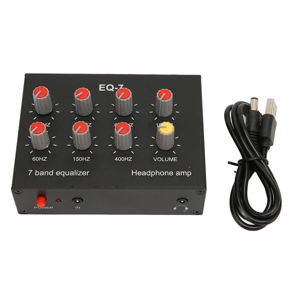 7 Band Sound Equalizer Output Input 7 Band Equalizer High Bass Adjustment