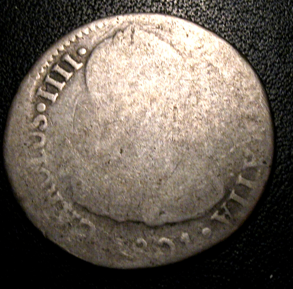 Old Colonial Coins 1801 Silver 2 Reales