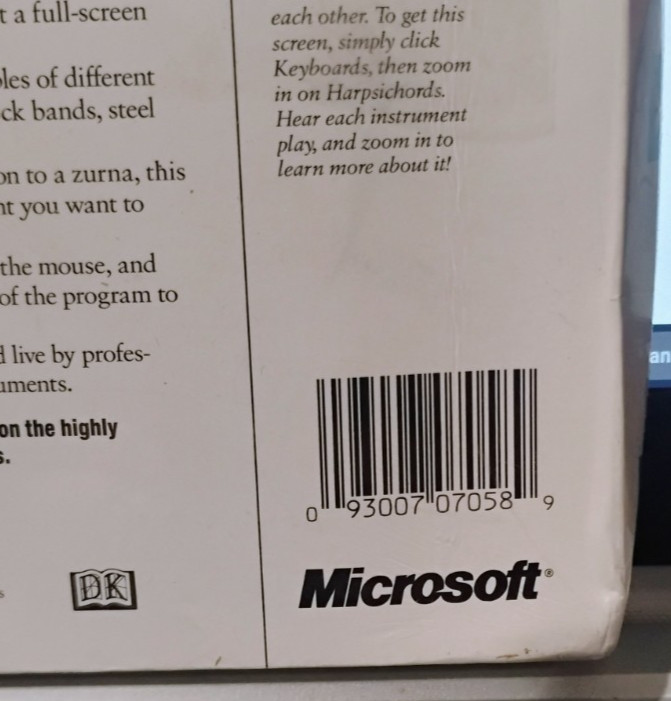 Microsoft Musical Instruments - Microsoft Home - New Old Stock- complete