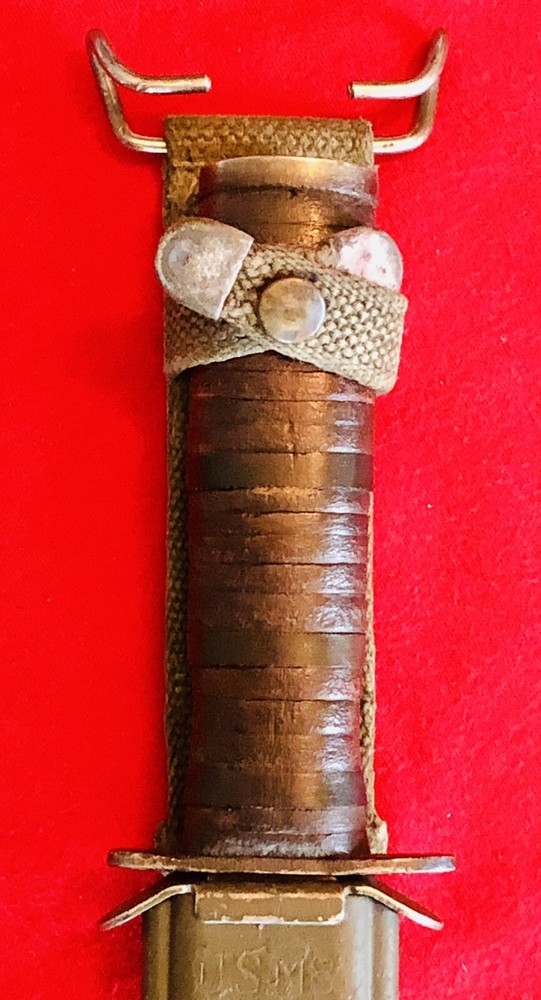 WW2 US M3 IMPERIAL CUSTOMIZED (MARKED ON BLADE) & USM8 SHEATH