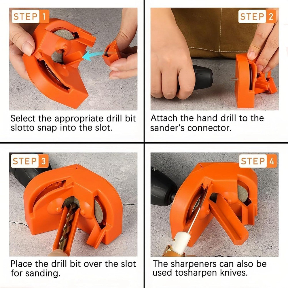 Electric Drill Bit Sharpener Tool for Bits Scissors Kitchen , Drill Bit4728