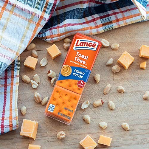 Lance Sandwich Crackers, ToastChee Peanut Butter, 8 Ct Box