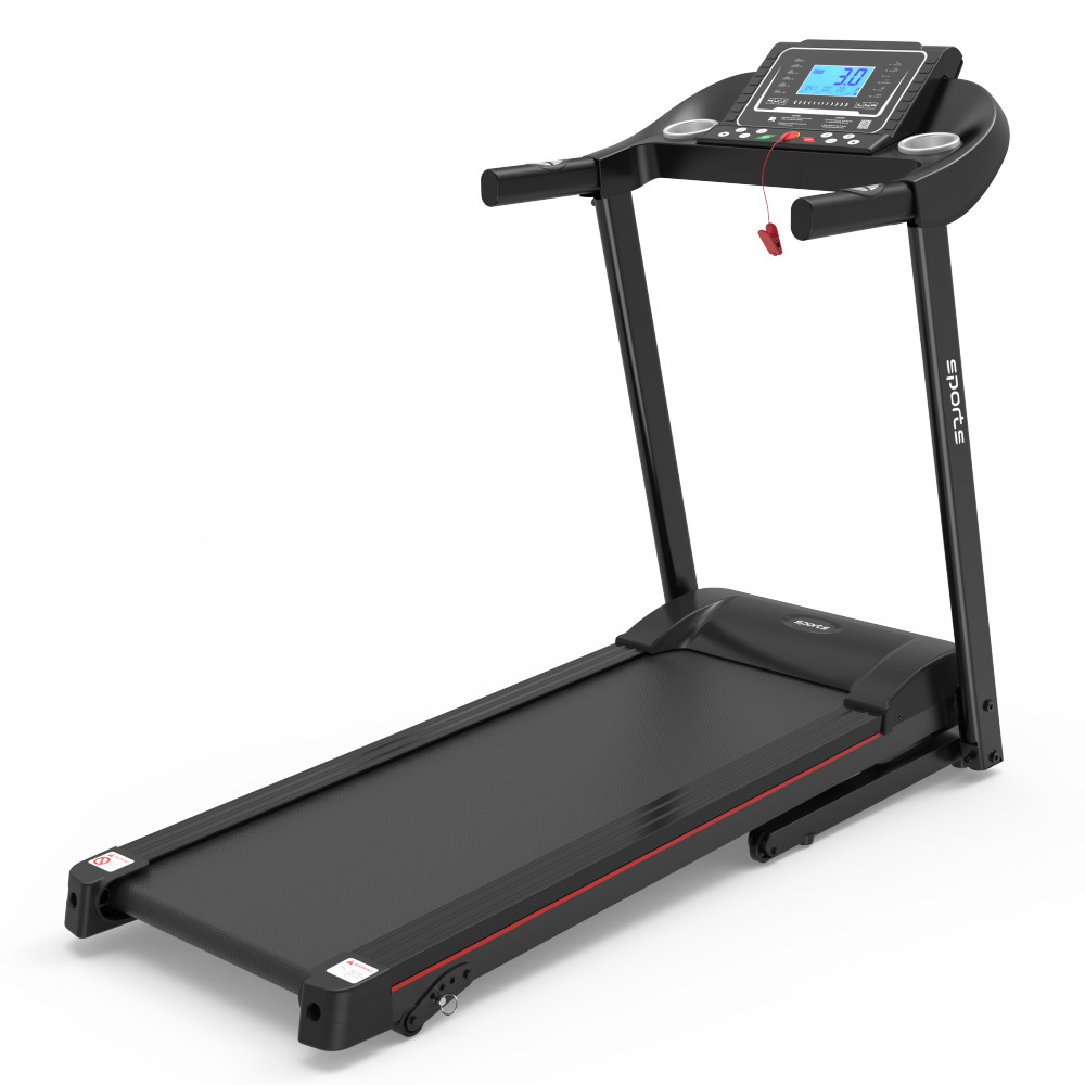 Foldable Incline Treadmill Folding Running Home Workout 5" LCD Screen Bluetooth