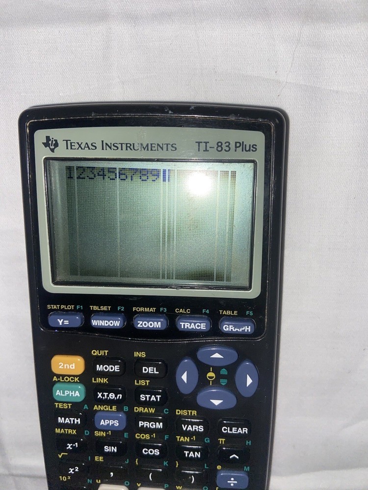 Texas Instruments TI-83 Plus Graphing Calculator Without Cover Tested Working