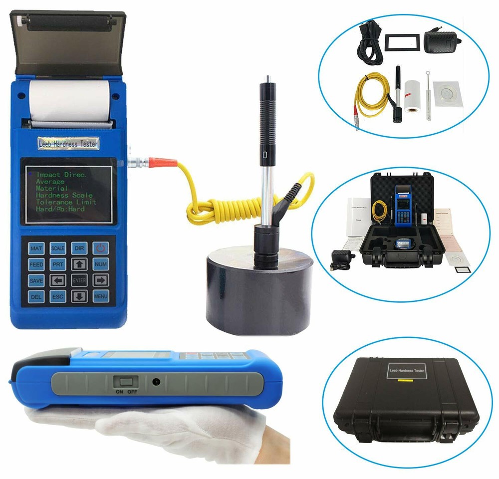Leeb Rebound Hardness Test with D Impact Device USB Interface Built in Printer