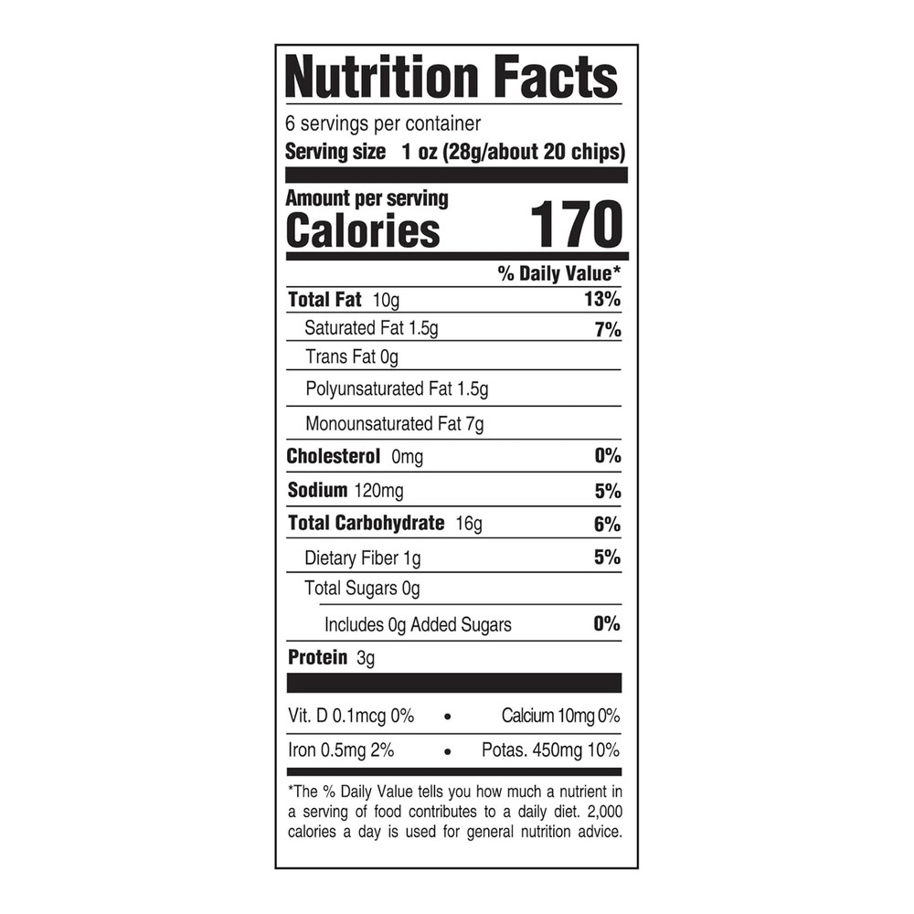 Thin & Crispy Classic Sea Salt Potato Chips, 6 OZ